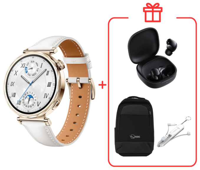 Смарт-часы Huawei Watch GT 5 41 мм золотистый-белый + подарок