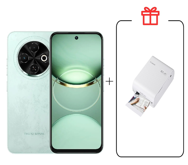 Смартфон Tecno Spark 30C 4/128Gb Magic Skin Green +Подарок купить,NaN