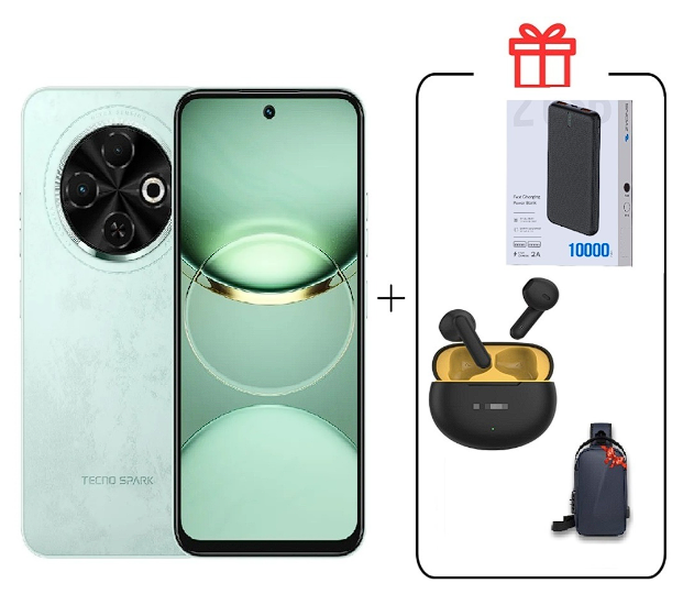 Смартфон Tecno Spark 30C 4/128Gb Magic Skin Green +Подарок купить,NaN