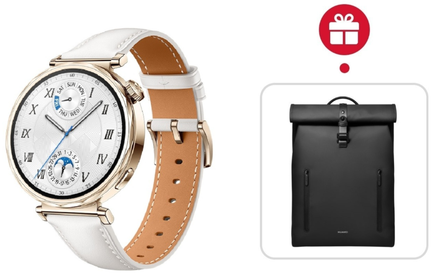 Смарт-часы Huawei Watch GT 5 41 мм золотистый-белый + подарок