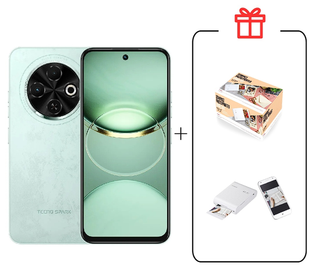 Смартфон Tecno Spark 30C 4/128Gb Magic Skin Green +Подарок купить,NaN