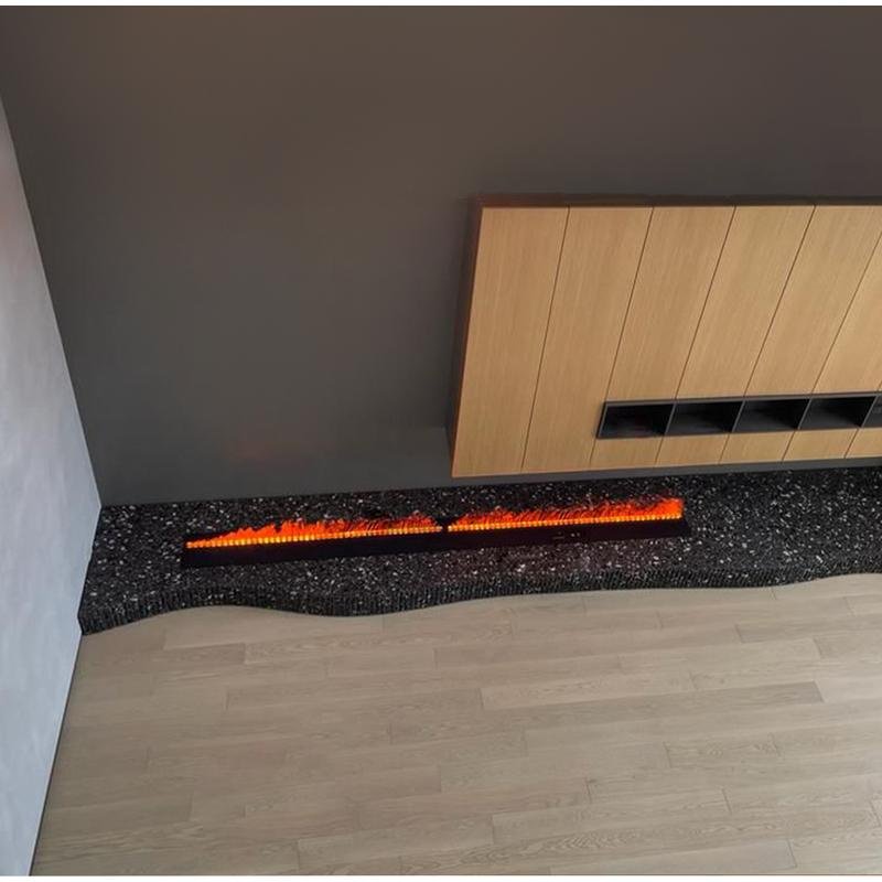 Электрокамин Schones Feuer встроенный 3D FireLine 3000 Steel