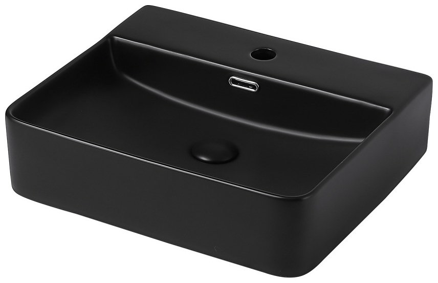 Раковина накладная 50 см Abber Rechteck AC2203MB