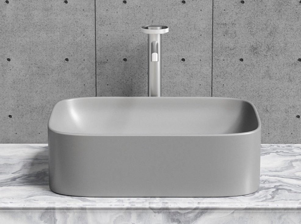 Раковина Ceramicanova CN6052MH накладная прямоугольная 50, санфарфор