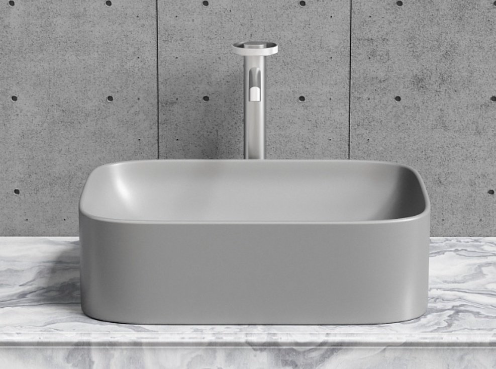 Раковина Ceramicanova CN6052MH накладная прямоугольная 50, санфарфор купить,294221
