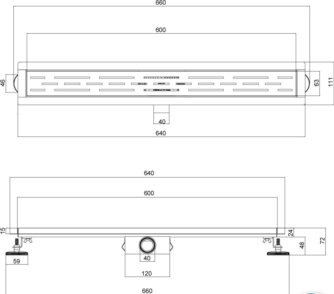 ESBANO трап Meta Tile 60 (11х66 см)