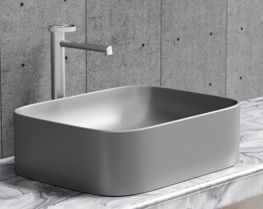 Раковина Ceramicanova CN6052MH накладная прямоугольная 50, санфарфор