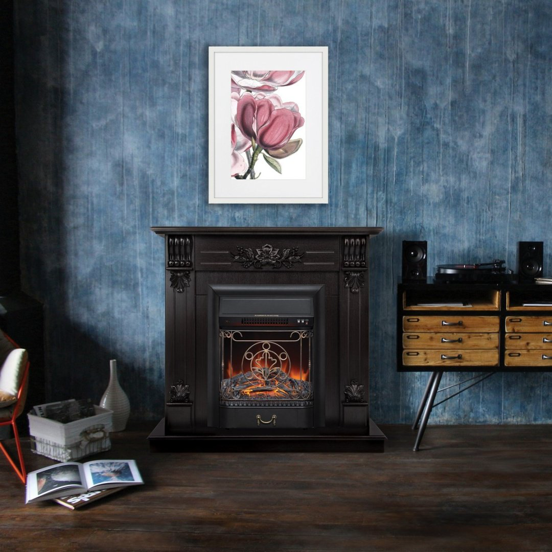 Электрокамин Real Flame напольный Ottawa DN с очагом Majestic Lux Black купить,545061