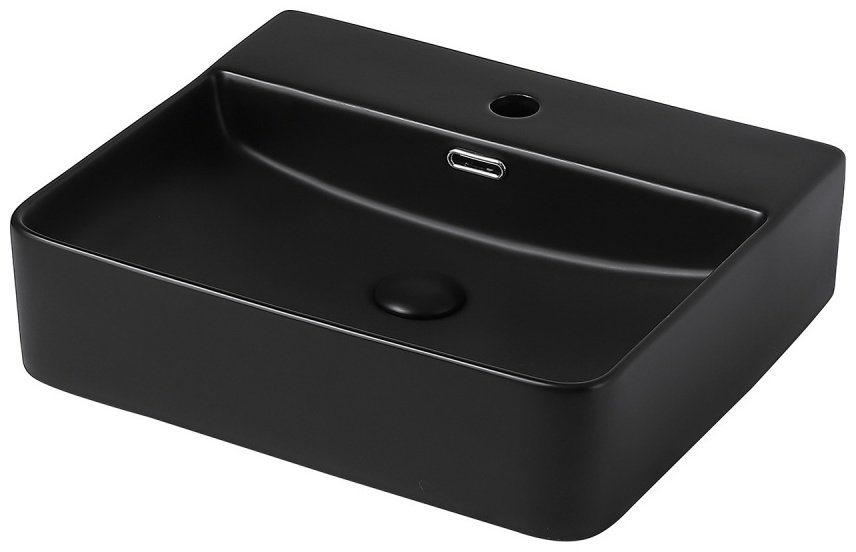 Раковина накладная 50 см Abber Rechteck AC2203MB