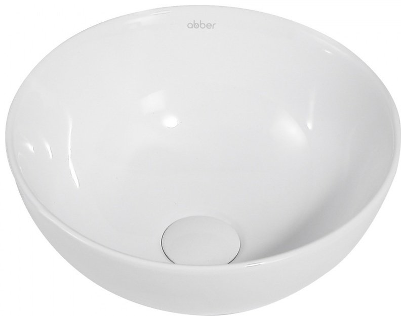 Раковина Abber AC2106 накладная круглая 32х32 мм, фаянс купить,NaN