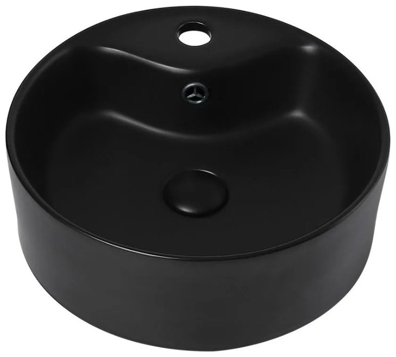 Раковина Abber Bequem AC2104MB накладная круглая 41 см, фаянс