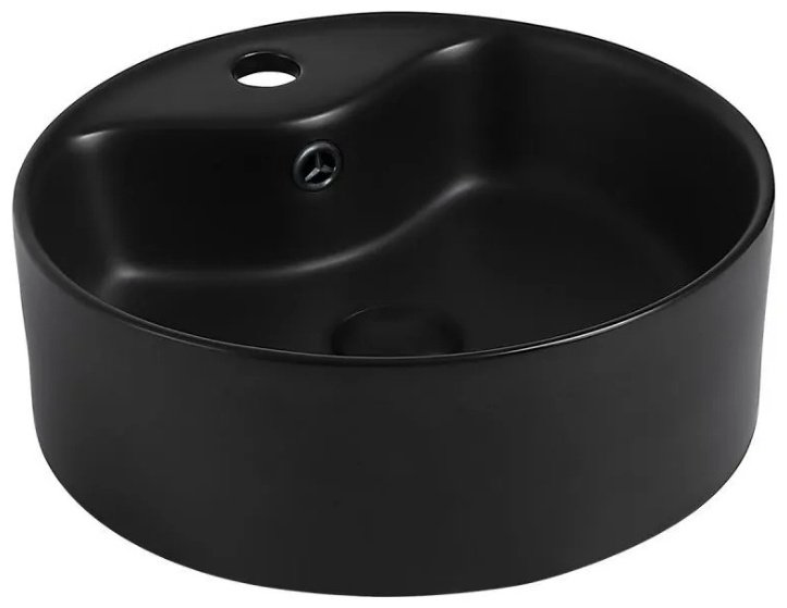 Раковина Abber Bequem AC2104MB накладная круглая 41 см, фаянс купить,85100