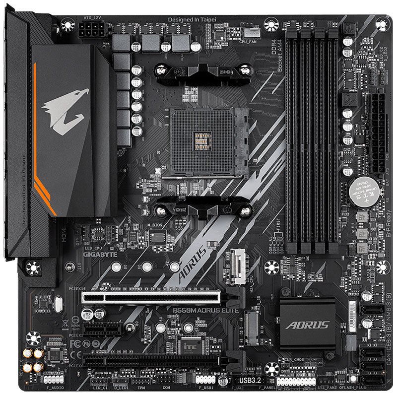 Материнская плата Gigabyte B550M Aorus Elite