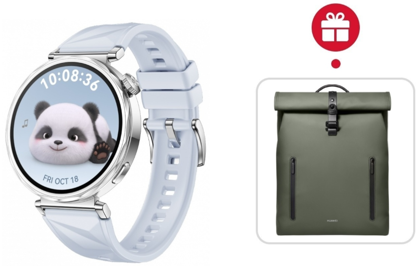 Смарт-часы Huawei Watch GT 5 41 мм серебристый-голубой + подарок