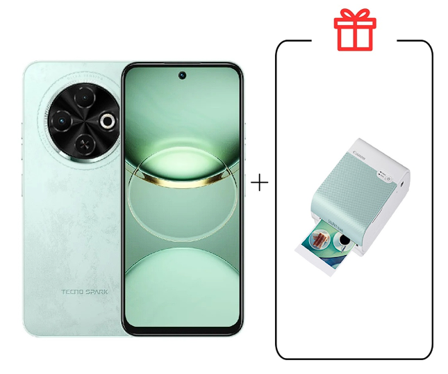 Смартфон Tecno Spark 30C 4/128Gb Magic Skin Green +Подарок купить,NaN