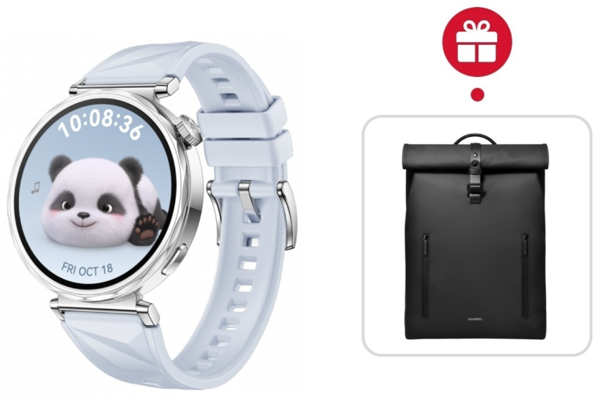 Смарт-часы Huawei Watch GT 5 41 мм серебристый-голубой + подарок