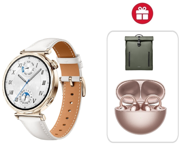 Смарт-часы Huawei Watch GT 5 41 мм золотистый-белый + подарок