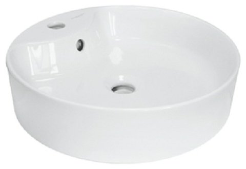 Раковина накладная 43 см Sanita Luxe BST43SLWB01SH
