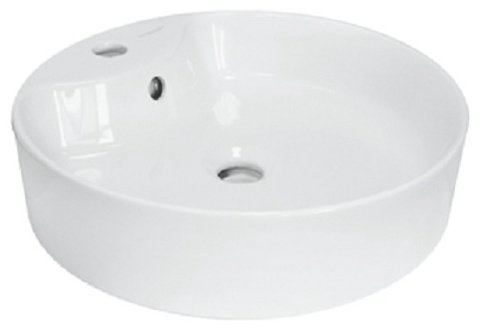 Раковина накладная 43 см Sanita Luxe BST43SLWB01SH