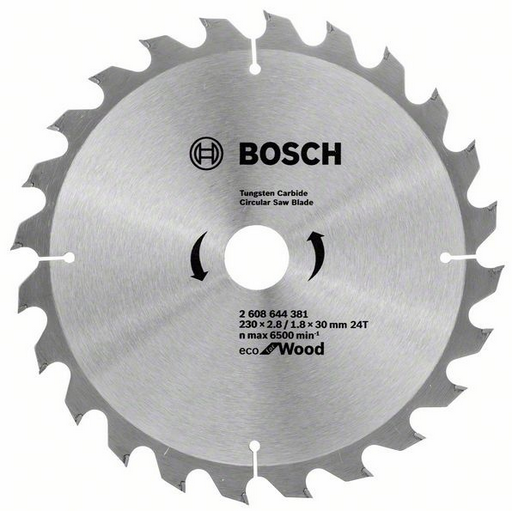 Диск пильный Bosch Eco for wood Т24 2608644381 230х30мм