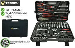 Набор инструментов автомобильный 131 в 1 TERREX TX-131CS
