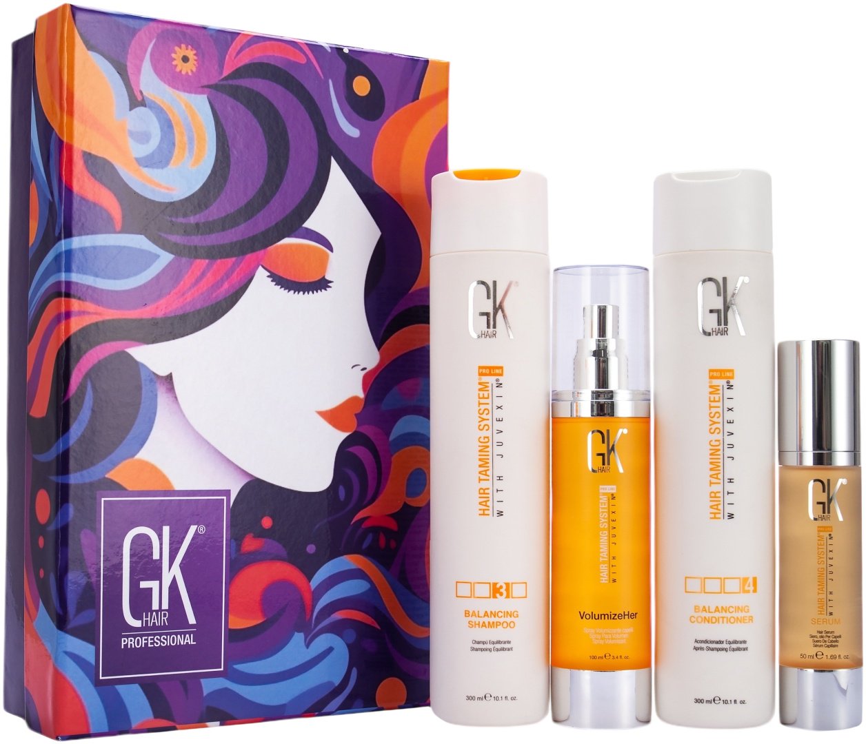 GKhair Hair Taming System Balancing &amp; VolumizeHer набор по уходу за волосами для женщин
