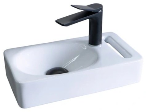 Раковина GID-ceramic N9262 подвесная прямоугольная 40, керамика