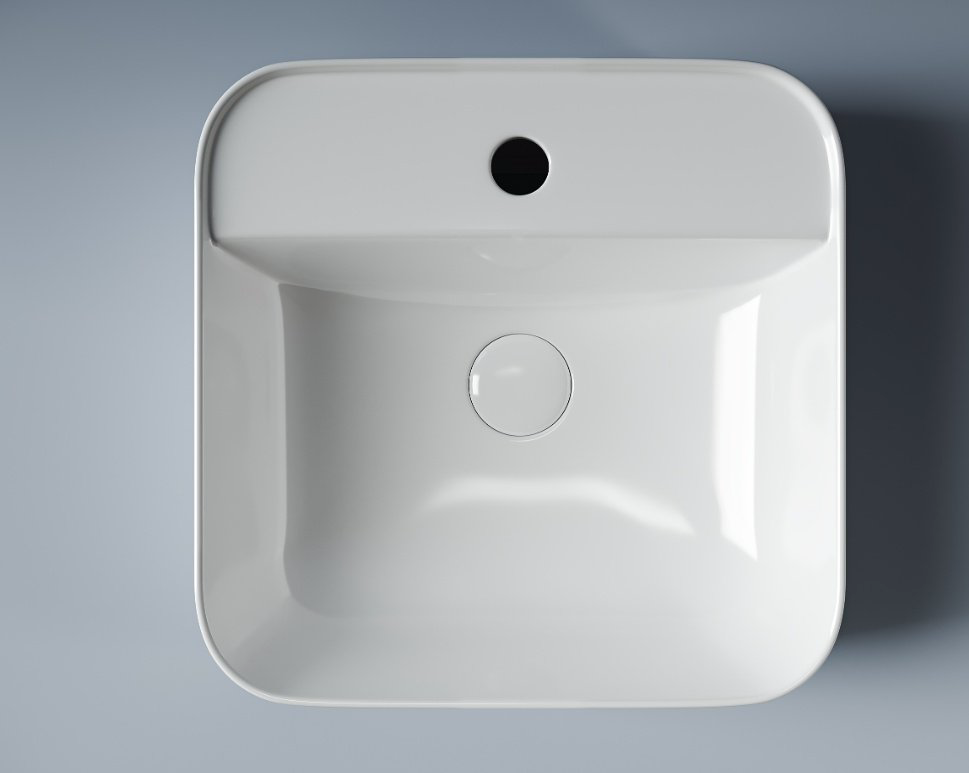 Раковина Ceramicanova CN5014 накладная квадратная 39, санфарфор купить,111639
