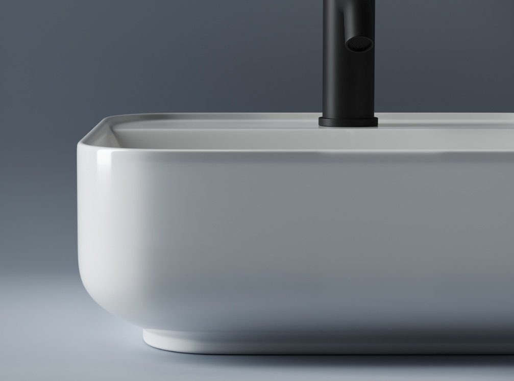 Раковина Ceramicanova CN5014 накладная квадратная 39, санфарфор