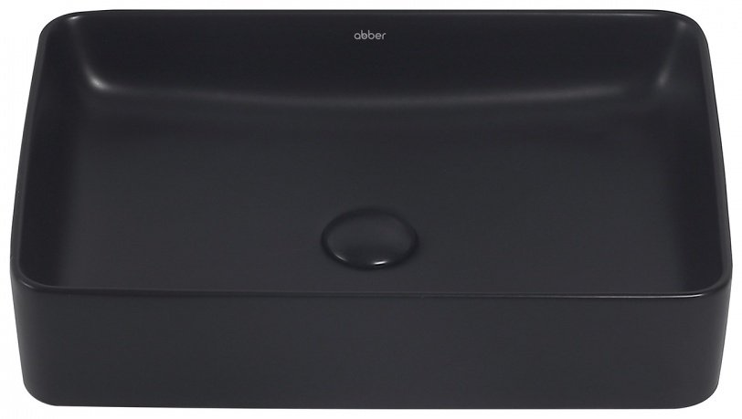 Раковина Abber Rechteck AC2207MB накладная прямоугольная 34.5, фаянс