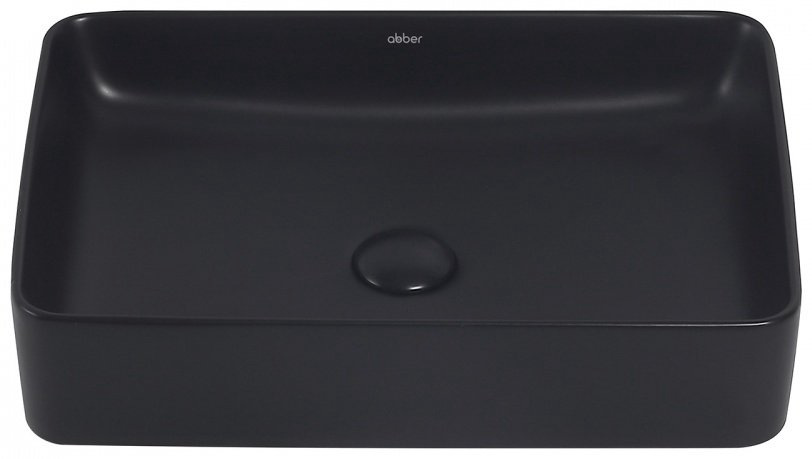 Раковина Abber Rechteck AC2207MB накладная прямоугольная 34.5, фаянс купить,224251