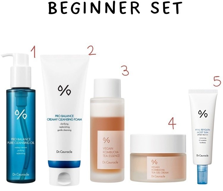 Dr.Ceuracle Beginner Set набор по уходу за лицом унисекс
