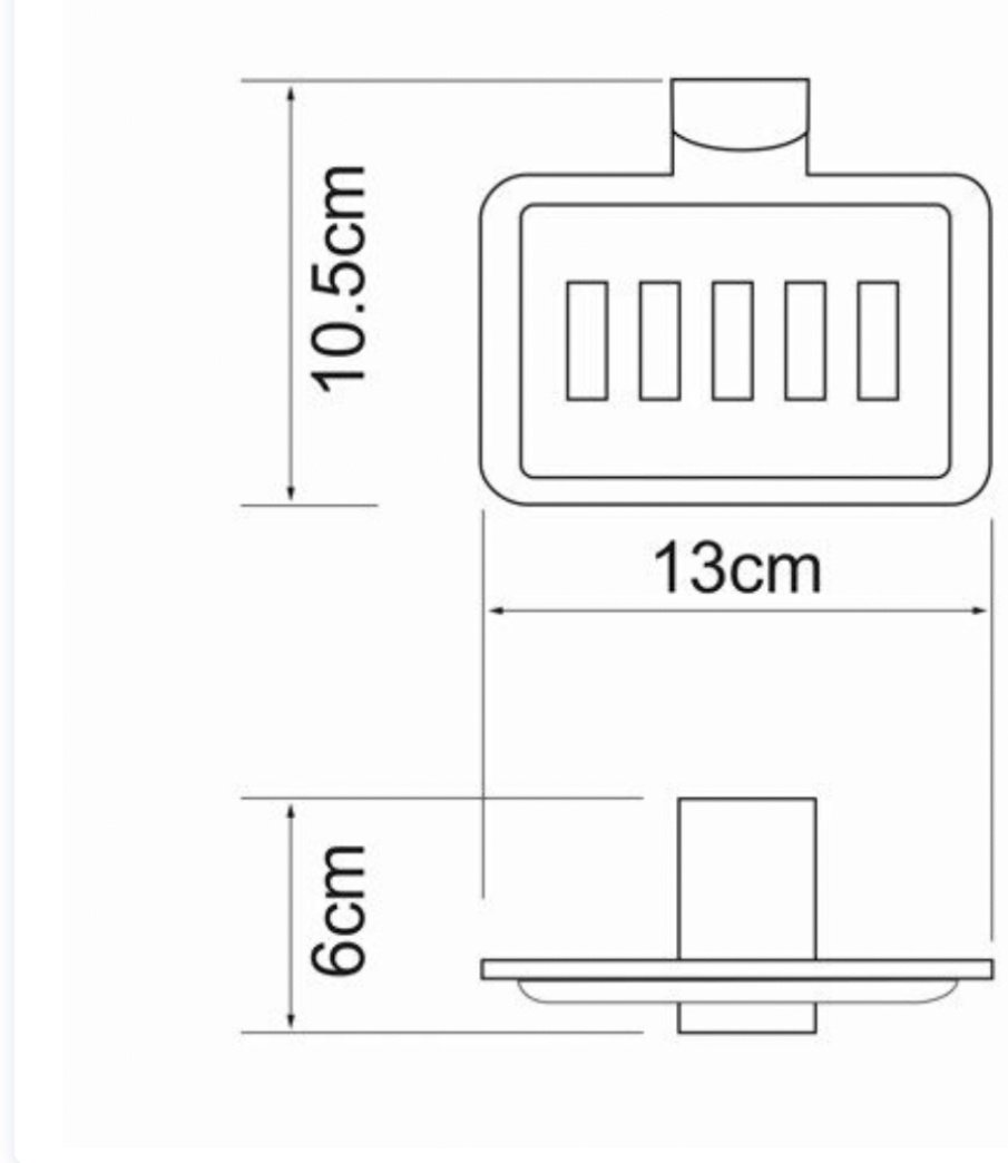 Wasser KRAFT мыльница K-5069 1 шт, металл
