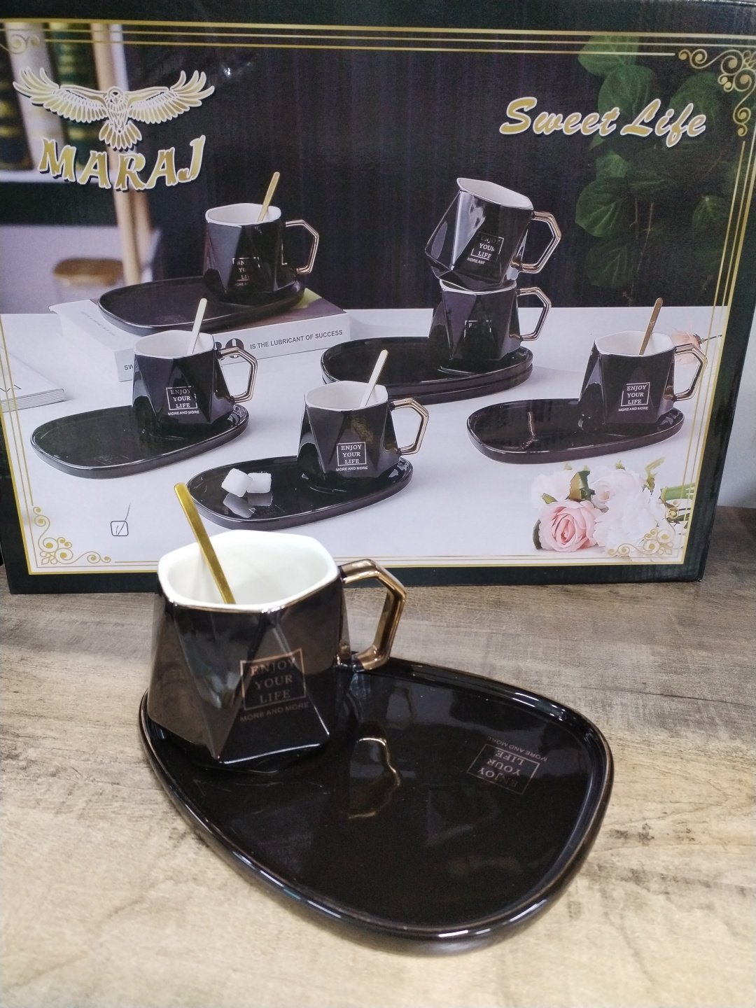 Чайная пара Maraj , 250 мл, фарфор, 6 шт.