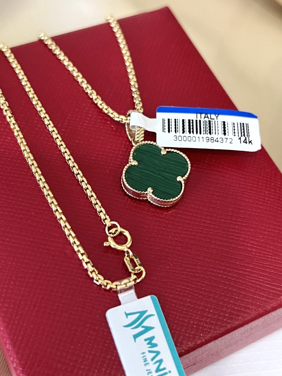 Цепь MANILAS GOLD Van cleef 585 длина 45 см, вес 4.52 г золото, плетение якорное