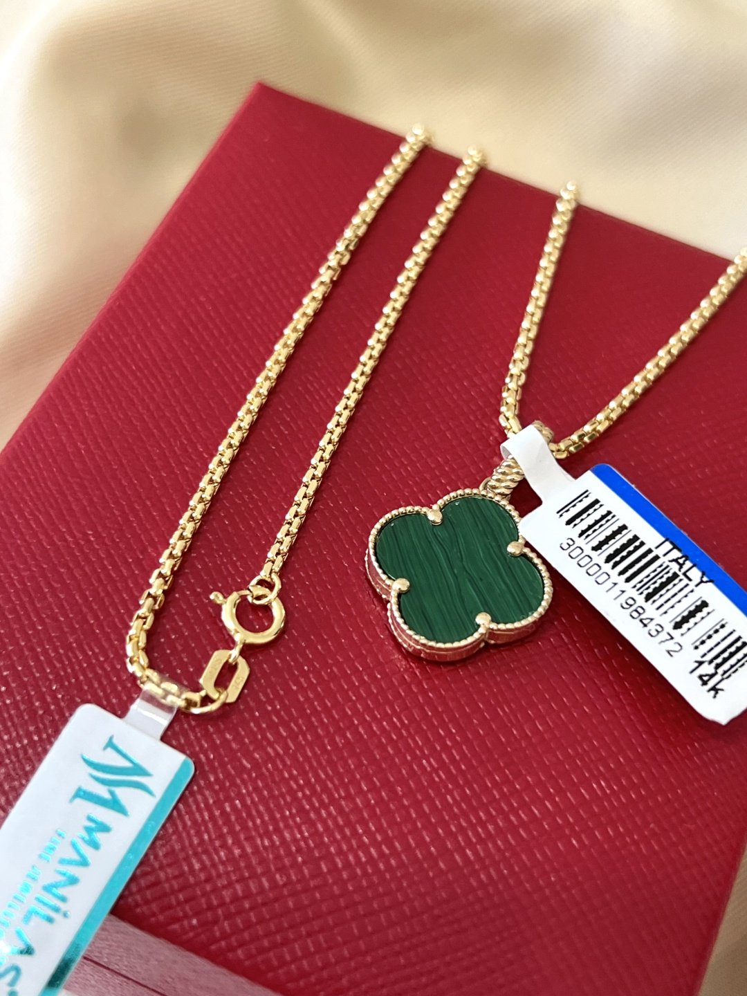 Цепь MANILAS GOLD Van cleef 585 длина 45 см, вес 4.52 г золото, плетение якорное