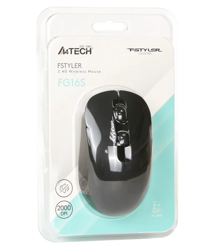 Мышь A4tech Fstyler FG16S Black