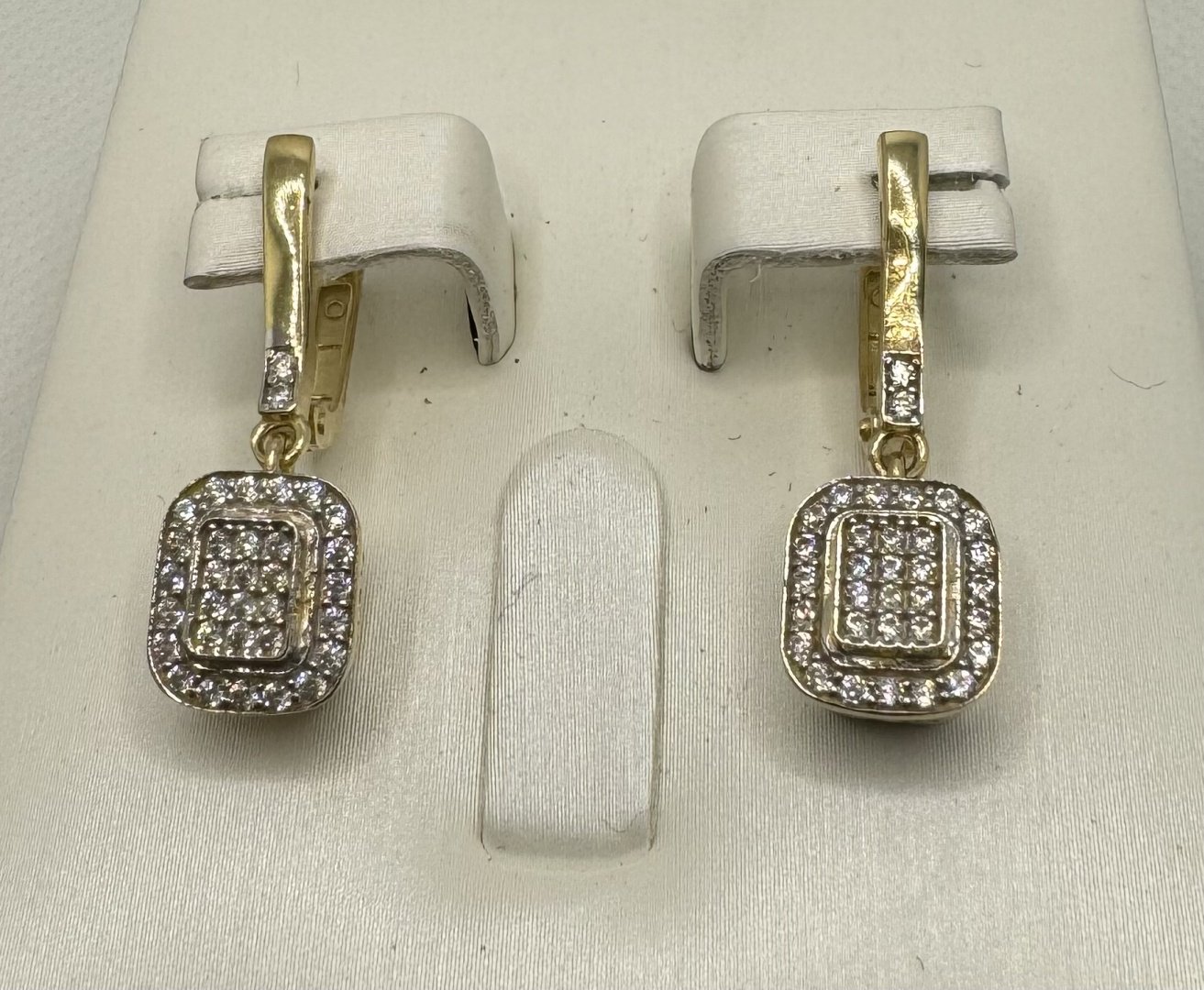 Серьги Italy Gold 23134078 вес 3.84 г золото, фианит купить,NaN