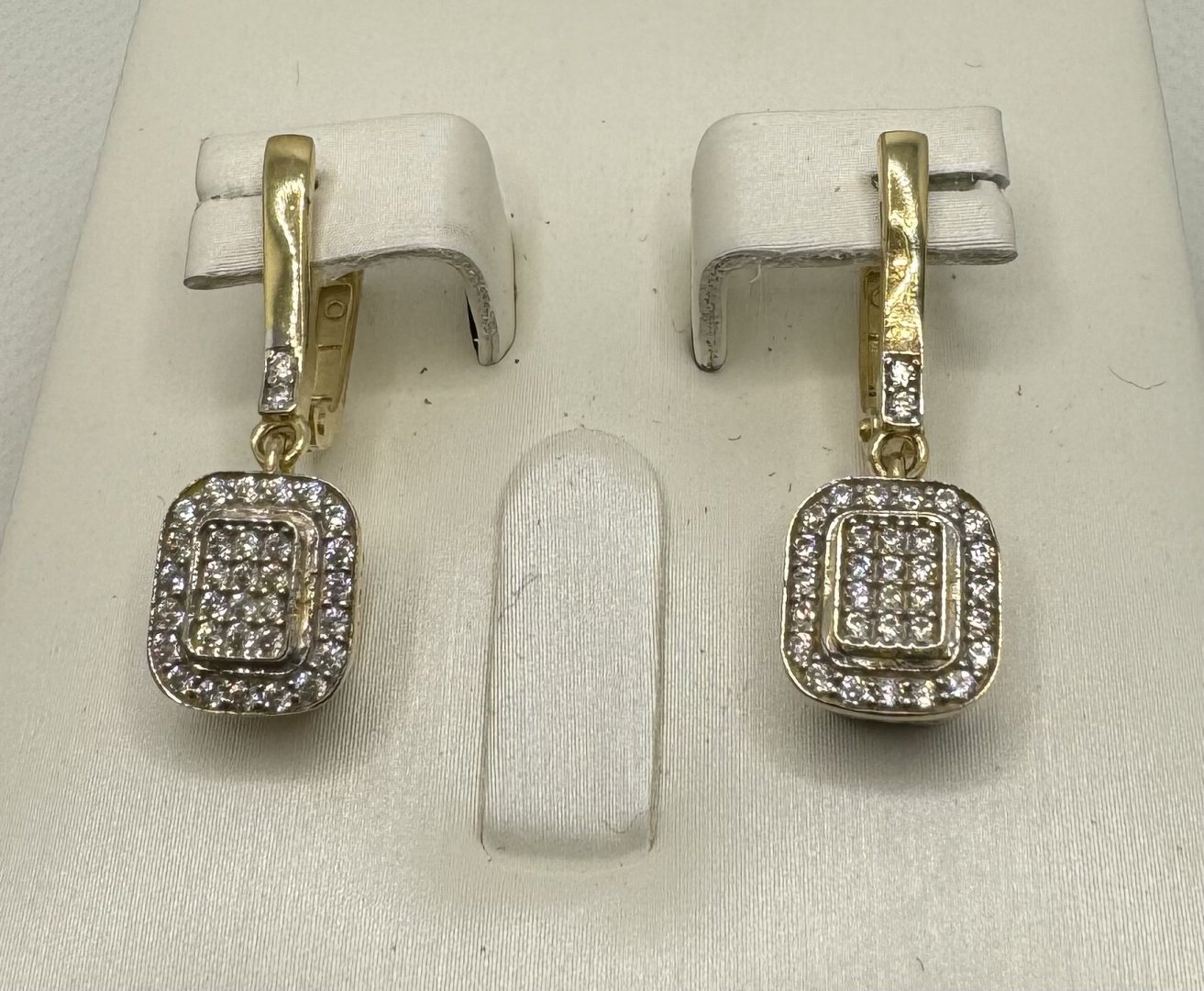 Серьги Italy Gold 23134078 вес 3.84 г золото, фианит купить,NaN