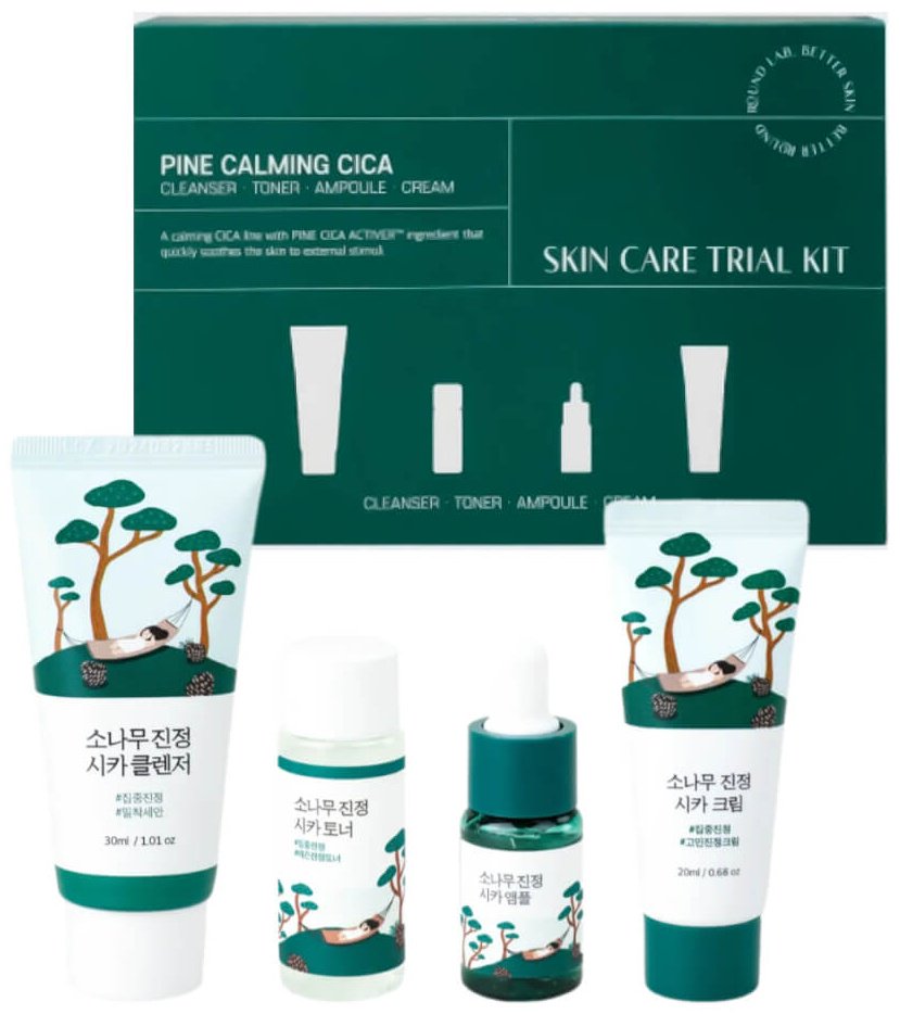 Round Lab Pine Calming Cica набор по уходу за лицом унисекс