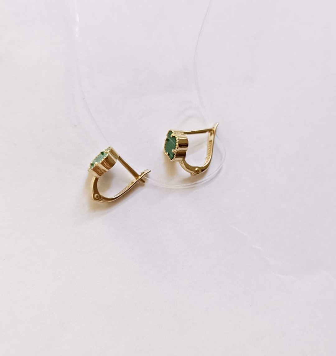 Серьги Zoloto.ru 803361 вес 1.54 г золото, эмаль купить,NaN