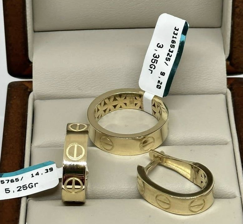 Italy Gold 589324 вес 8.6 г золото, без вставок купить,580995