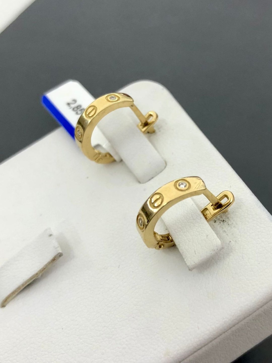 Серьги Italy Gold 1007 вес 2.85 г золото, цирконий купить,NaN