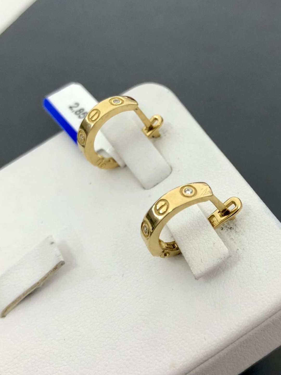 Серьги Italy Gold 1007 вес 2.85 г золото, цирконий купить,NaN