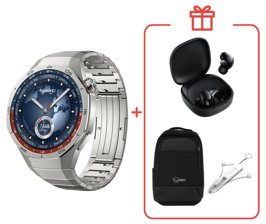 Смарт-часы Huawei Watch GT 5 Pro 46 мм серебристый-серебристый + подарок