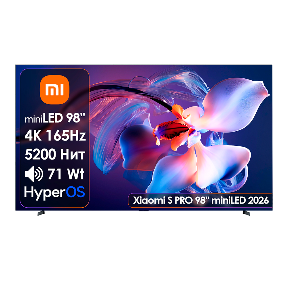 Телевизор 98" Xiaomi S Pro L98MC-SP mini LED 4K UHD Black