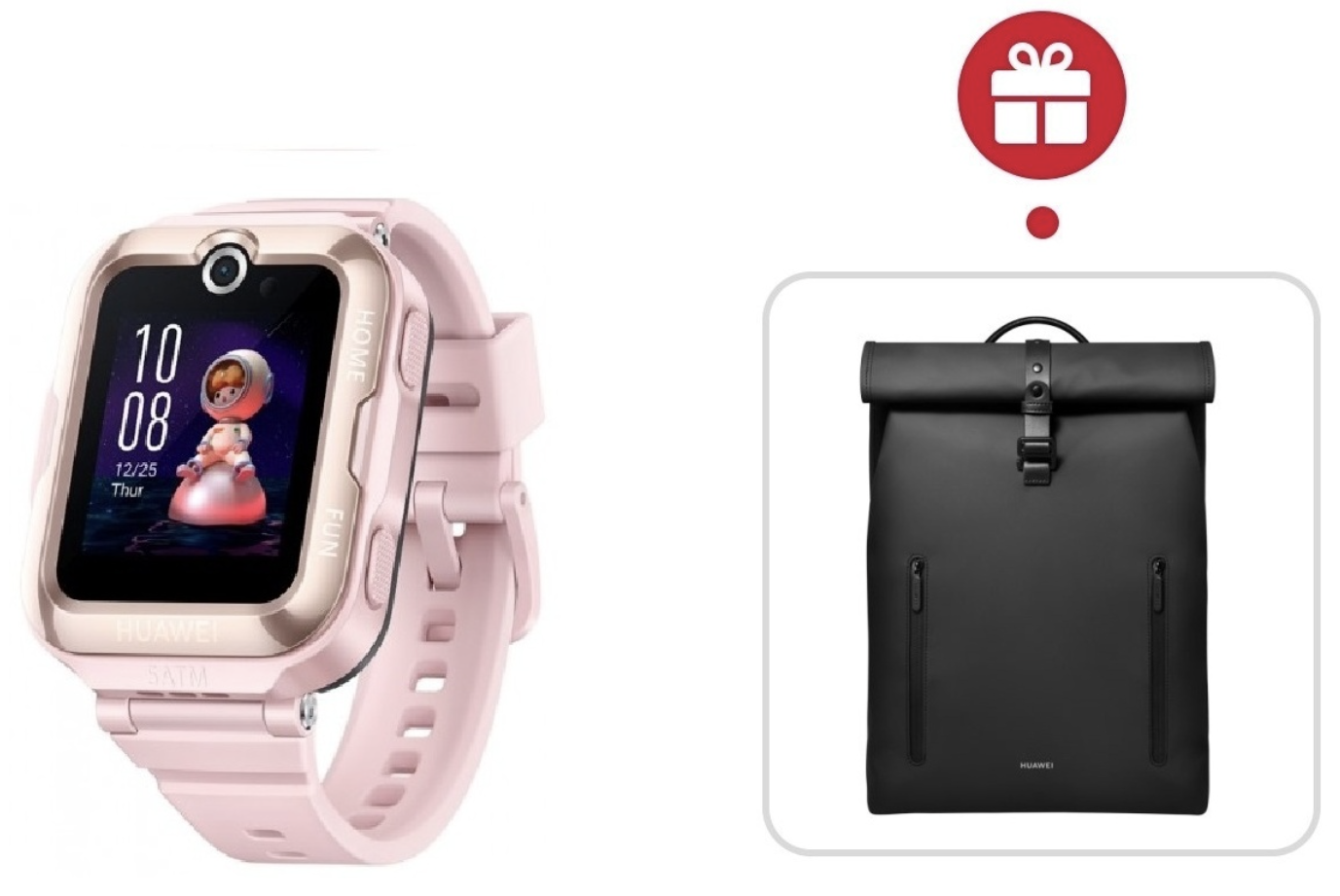Детские смарт-часы Huawei Kids Watch 4 Pro ASN-AL10 36mm Pink + подарок купить,NaN