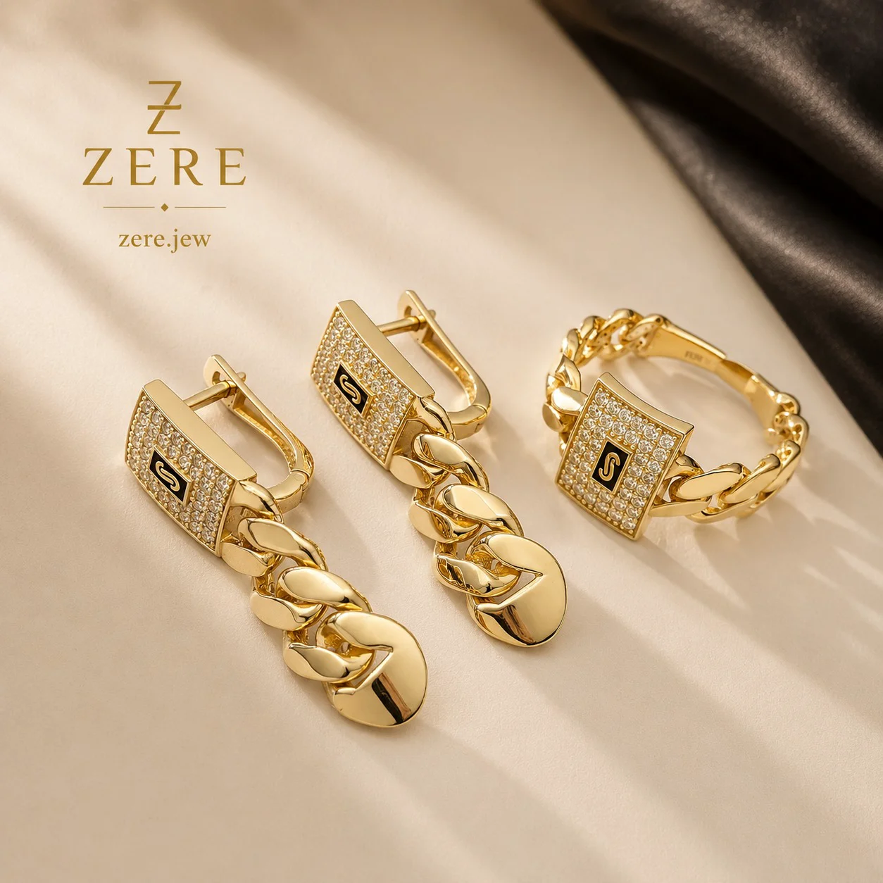 Комплект Zere кольцо и серьги 8.63гр 18р купить,710990