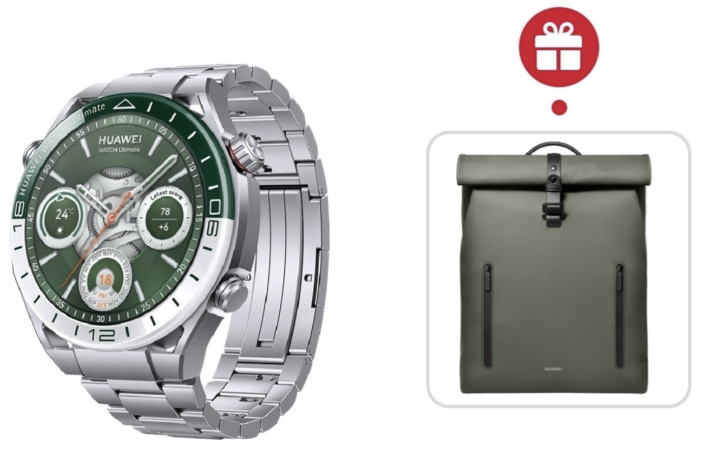 Смарт-часы Huawei Watch Ultimate 48 мм серебристый + подарок