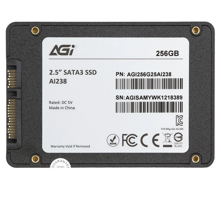 SSD накопитель AGI AI238 AGI256G25AI238-CB 256GB 